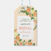 Main Squeeze Citrus Bruiloftsfeestje Cadeaulabel (Voorkant)