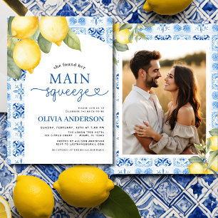 Main Squeeze Citrus Foto Zomer Vrijgezellenfeest Kaart