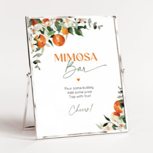 Main squeeze citrus sinaasappels Mimosa bar Poster