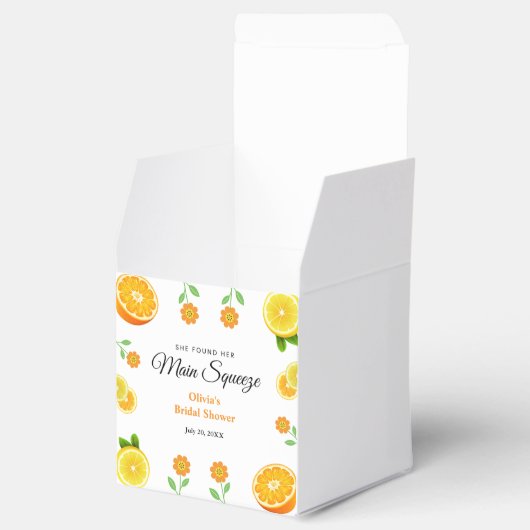Main Squeeze Citrus Summer Lemon Vrijgezellenfeest Bedankdoosjes (Geopend)