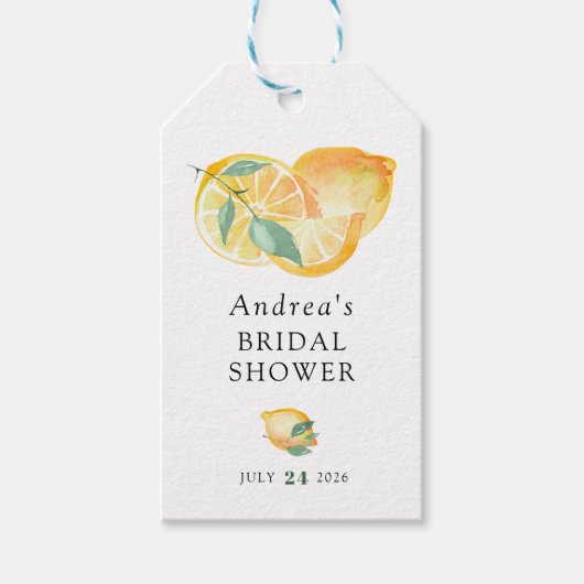 Main Squeeze | Citrus | Trouwfeest met citroen Cadeaulabel (Voorkant)