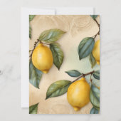 Main Squeeze Citrus Vrijgezellenfeest Lemon Bright Kaart (Achterkant)