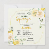 Main Squeeze Elegante Bruidsfeest Uitnodiging (Voorkant)