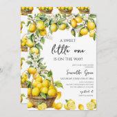 Main Squeeze Lemon Baby shower Kaart (Voorkant / Achterkant)