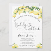 Main Squeeze Lemon Bachelorette Invitation du week (Devant)