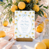 Main Squeeze Lemon Blue Bow Italiaans Vrijgezellen Kaart