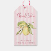 Main Squeeze Lemon Bruiloftsfeest  Cadeaulabel (Voorkant)