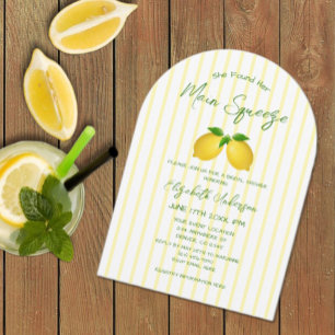 Main Squeeze Lemon Bruiloftsfeest Kaart