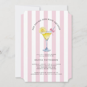 Main Squeeze Lemon Drop Martini Vrijgezellenfeest Kaart