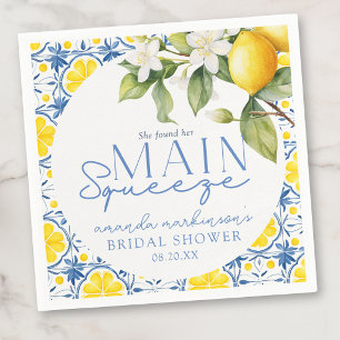 Main Squeeze Lemon Mediterrane Huwelijksfeest Servet