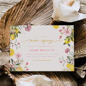 Main Squeeze Lemon Party Bruids Douche Uitnodiging