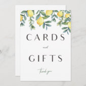 Main Squeeze Lemon Vrijgezellenfeest Kaarten & Cad (Voorkant / Achterkant)