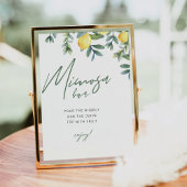 Main Squeeze Lemon Vrijgezellenfeest Mimosa Bar Te Poster