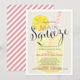Main Squeeze Lemonade Jar Vrijgezellenfeest per po Kaart
