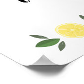 Main Squeeze Lemons Bruiloftsfeest Poster (Hoek)