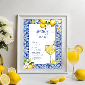 Main Squeeze Lemons Vrijgezellenfeest Spritz Bar Poster