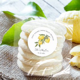 Main Squeeze Lemons Wedding of Vrijgezellenfeest Ronde Sticker