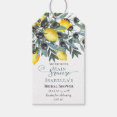 Main Squeeze Lemons | Zwarte olijven Vrijgezellenf Cadeaulabel (Voorkant)