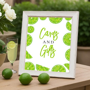 Main Squeeze Lime Bruiloftsshower Kaarten & Gesche Poster