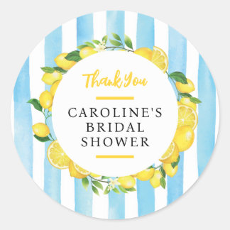 Main Squeeze Summer Lemon Bruiloft Favoriet Ronde Sticker