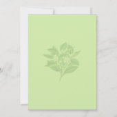 Main Squeeze Tropical Citrus Green Bridal Shower  Kaart (Achterkant)