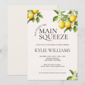 Main Squeeze Vrijgezellenfeest Invite Kaart (Voorkant / Achterkant)