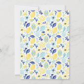 Main Squeeze Yellow Lemons Mint Briday Shower Kaart (Achterkant)