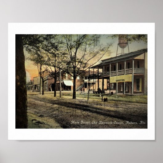 Main St., Auburn, Alabama  Style Poster (Voorkant)