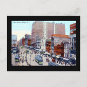 Main St Buffalo New York 1913 Briefkaart (Voorkant)