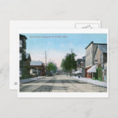 Main St., Everett, Vintage van Massachusetts Briefkaart (Voorkant / Achterkant)
