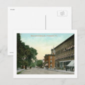 Main St., Flemington, NJ Vintage Briefkaart (Voorkant / Achterkant)