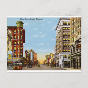 Main St., Joplin, Missouri Briefkaart