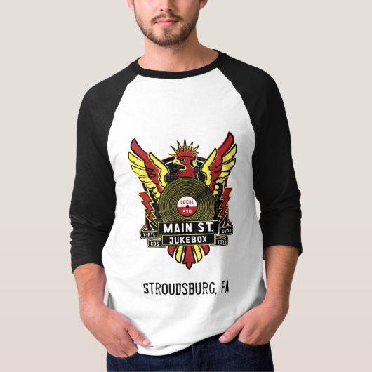 Main St. Jukebox Jersey T-shirt (Voorkant)