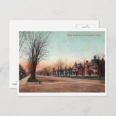 Main St., Kalamazoo, Michigan 1908 Carte postale v (Devant / Derrière)