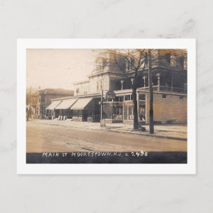 Main St., Moorestown, New Jersey 1924 Vintage Briefkaart