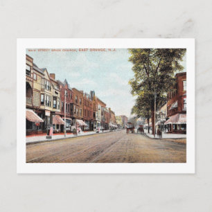 Main St., Oost-Sinaasappel, Vintage van New Jersey Briefkaart
