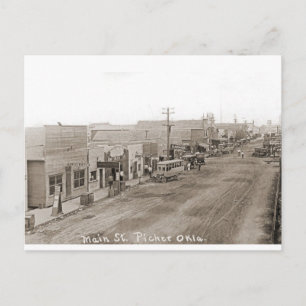 Main St. Picher Oklahoma circa 1920 Briefkaart