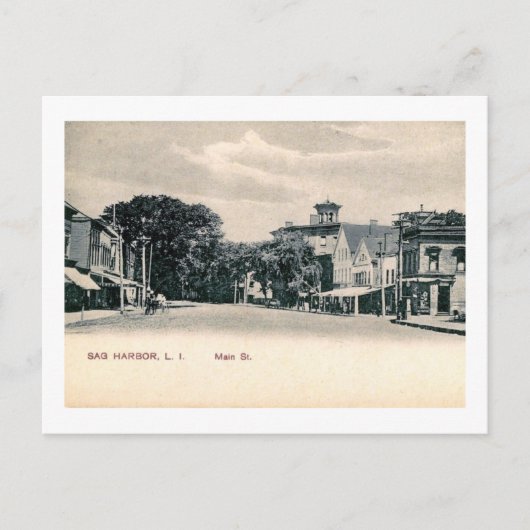 Main St., Sag Harbour, Long Island, NY  Briefkaart (Voorkant)