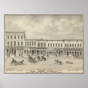 Main St Woodland 2 Poster