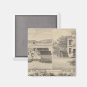 Main St Woodland Magneet (Voorkant / Achterkant)