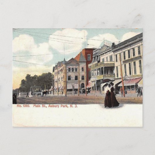 Main Street, Asbury Park, NJ  Briefkaart (Voorkant)