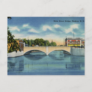  Main Street Bridge Nashua NH Briefkaart