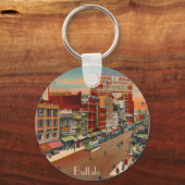 Main Street - Buffalo, NY  Sleutelhanger (Voorkant)