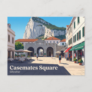 Main Street & Casemates Square Gibraltar Briefkaart