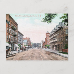 Main Street, Dover, New Jersey 1911 Briefkaart