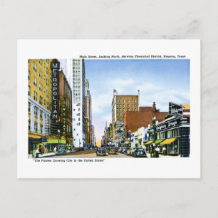 Main Street, Houston, Texas Briefkaart