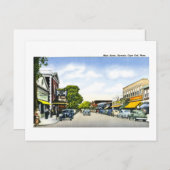 Main Street, Hyannis, Cape Cod, Massachusetts Briefkaart (Voorkant / Achterkant)
