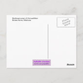 Main Street Merchants Mural Briefkaart (Achterkant)