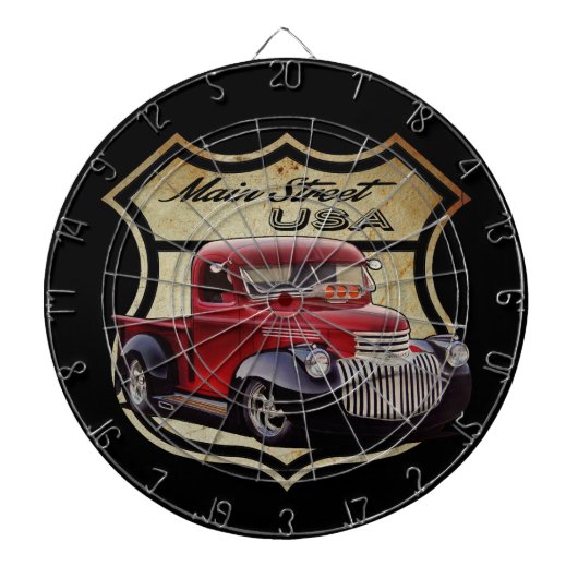 Main Street Rod Dartbord (Voorkant)
