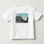 Main Street Scene met Horse Carriages en Kinder Shirts (Voorkant)